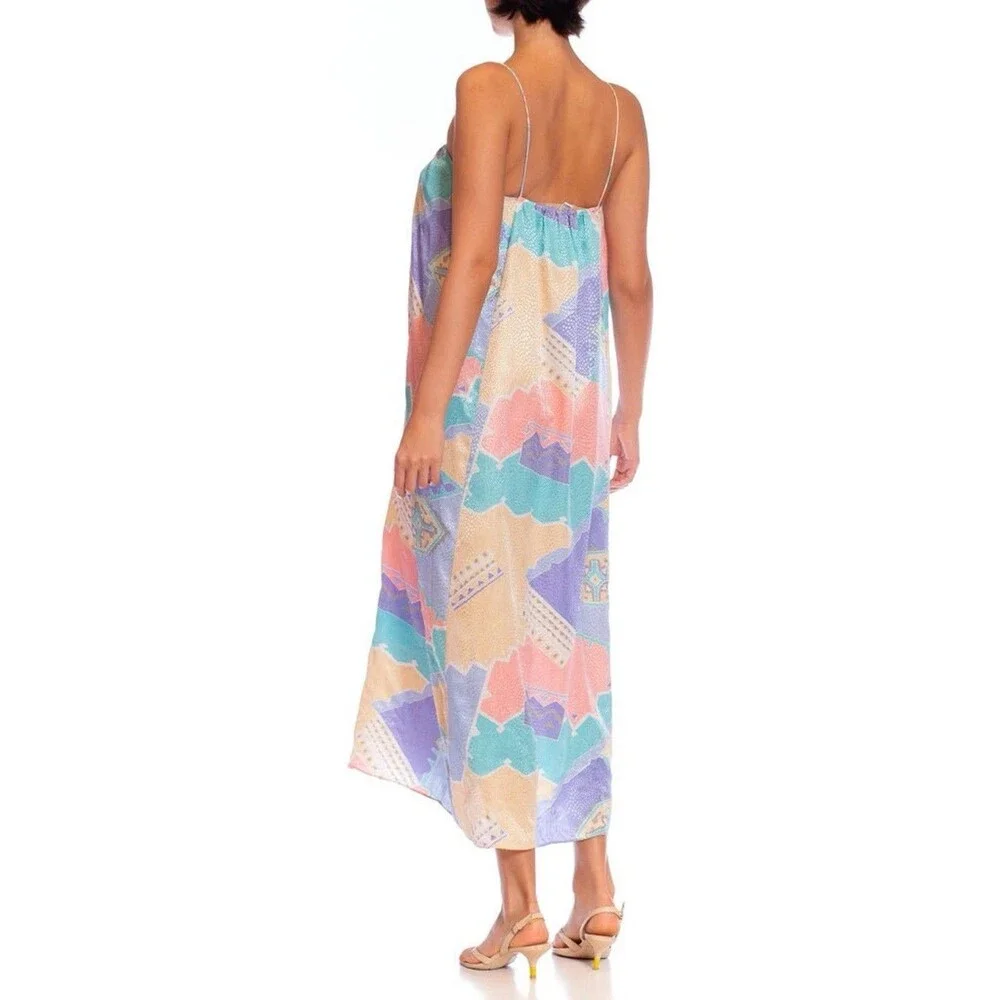 1960’s Vintage Mary McFadden House Dress‎ Kaftan Muu Muu Floral Print size M